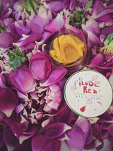 Load image into Gallery viewer, Rose Red. natural perfume. moroccan rose's juicy petals with white sage dust. lapsang souchong smoke, naga resin, dominican sage. May 2023