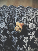 Load image into Gallery viewer, Gothic Amber. natural perfume. Dark amber fit for bayous, lace chokers, sterling heart lockets, black cameos, and tasseomancy. October 2024
