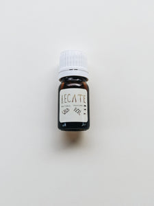 Hecate. natural perfume. heady, powerful smoke, herbs, amber, cedar. January 2023