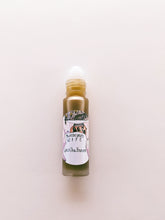 Load image into Gallery viewer, Bluebeard's Wife. natural perfume. saffron powder, peaches, roses, frangipani & ylang. January 2023