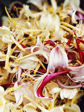 Load image into Gallery viewer, Suikazura (June-August 2020). Aged Pink and Yellow Honeysuckle Enfleurage Extrait. Organic honeysuckle perfume. Biodynamic