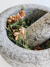 Load image into Gallery viewer, Ghost incense. Perfumer-grown cured herbs and woods. Dominican sage, northern white cedar, scented geranium, patchouli.