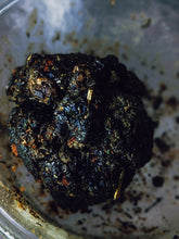 Load image into Gallery viewer, Inchoate Neri-Koh Incense. Zaatar, Malawi camphor basil, scented geranium, black sage, roses (alba, moss, damask, musk, and gallica), apricots, cardamom, wild fir balsam and red spruce boughs.
