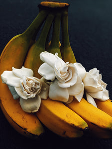 Chocolate Banana Cream Pie. natural perfume. banana custard filling, vanilla-chocolate crust. September 2020