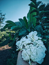 Load image into Gallery viewer, Gothic Queen. Gardenia Jasminoides Enfleurage by Cultivar. Rare. Fresh-wet, creamy-pearlescent, lotion-milk, rainforest, island air. Non-animalic, non-gourmand. August 2022