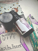 Load image into Gallery viewer, Bluebeard's Wife. natural perfume. saffron powder, peaches, roses, frangipani & ylang. January 2023