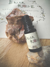 Load image into Gallery viewer, Briar Rose. natural perfume. rose thorn honey. honey blossom rose. orange honeysuckle. June 2025