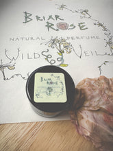 Load image into Gallery viewer, Briar Rose. natural perfume. rose thorn honey. honey blossom rose. orange honeysuckle. June 2025