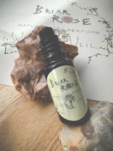 Load image into Gallery viewer, Briar Rose. natural perfume. rose thorn honey. honey blossom rose. orange honeysuckle. June 2025