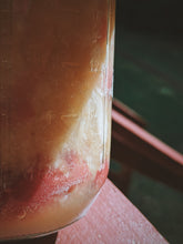 Load image into Gallery viewer, Peach Iris. enfleurage perfume. White Lady + Belle of Georgia peach, Vermont orris, osmanthus, rose. September 2026