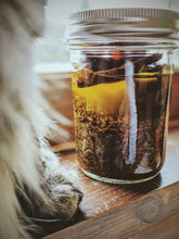 Load image into Gallery viewer, Creature Comforts. limited edition natural perfume (50 available). in house Wild Tree Purple Black Tea, Alishan Gaba Oolong, 2009 Lao Cha Tou, Iliahi, Tupelo honey, bushman's candle, black Icelandic wool. December 2025