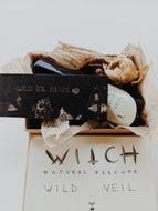 Witch. natural perfume. smoky amber with flecks of iron, ash, metal alloys, and straw. October 2025
