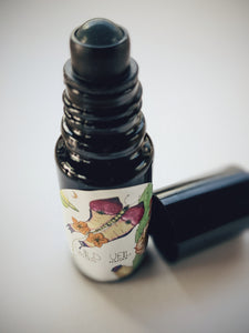 Garnet. natural perfume. jewel-toned droplets of floral syrup, amber velvet blossoms. January 2023