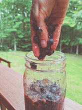 Load image into Gallery viewer, Blueberry Absolute — Spontaneous Fermentation of Estate Grown Organic Vermont Blueberries from 45 Year Old Bushes. Late summer 2026 harvest.