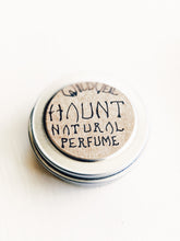Load image into Gallery viewer, Haunt. natural perfume. amber-honey incense, smouldering resins
