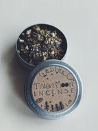 Taiga Moon Incense. Powdered incense blend of wild boreal old growth forest botanicals.