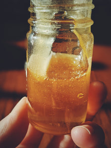 Peach Honey Absolute. Organic, handmade natural perfume ingredient.