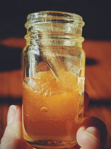 Peach Honey Absolute. Organic, handmade natural perfume ingredient.