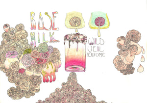 Rose Milk. Limited edition giclée art print. 10" x 7".